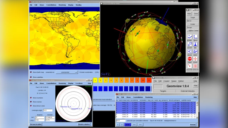 SaVi: satellite constellation visualization
