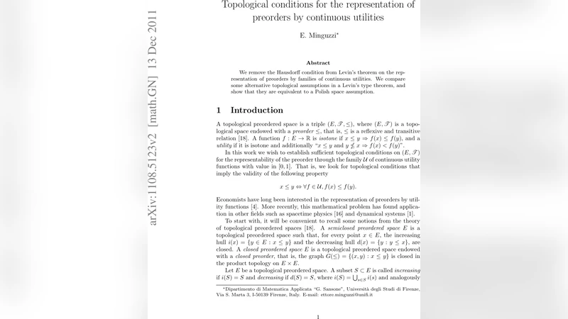 Topological conditions for the representation of preorders by continuous   utilities