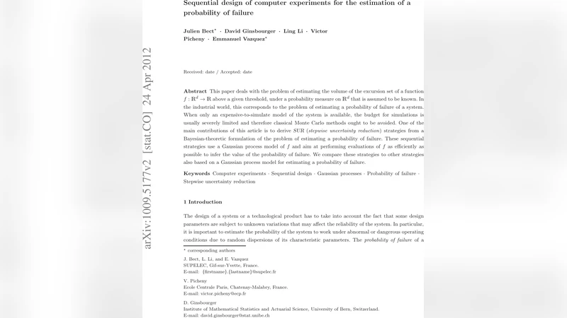 Sequential design of computer experiments for the estimation of a   probability of failure