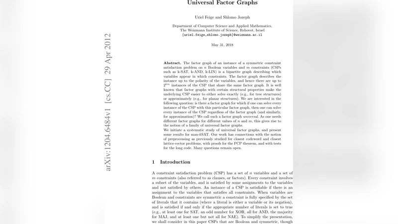 Universal Factor Graphs