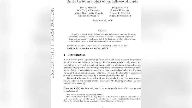 On the Cartesian product of non well-covered graphs
