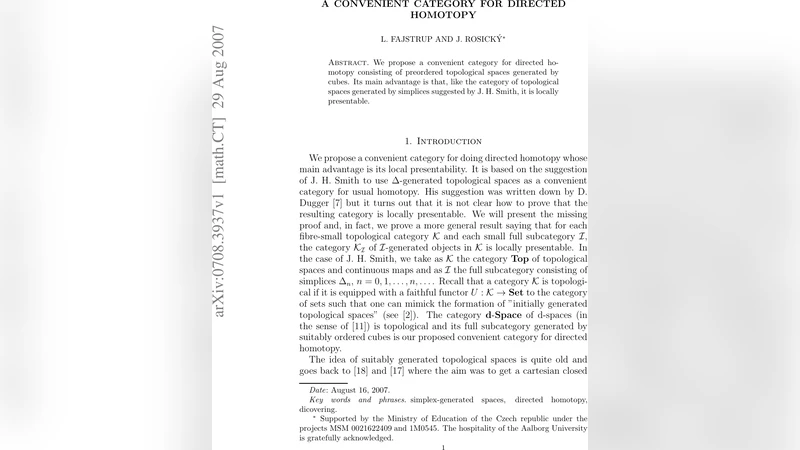 A convenient category for directed homotopy