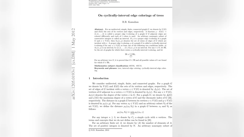 On cyclically-interval edge colorings of trees