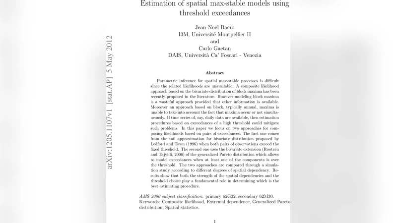 Estimation of spatial max-stable models using threshold exceedances