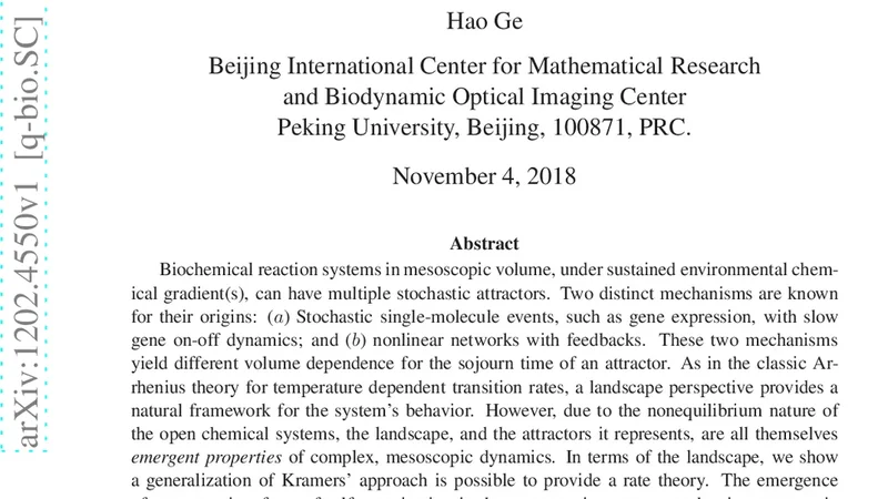 Mesoscopic Biochemical Basis of Isogenetic Inheritance and Canalization:   Stochasticity, Nonlinearity, and Emergent Landscape