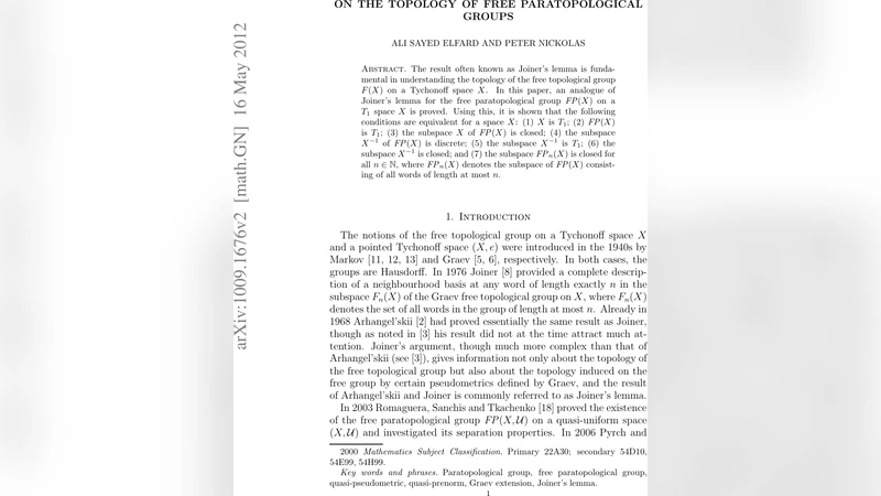 On the topology of free paratopological groups