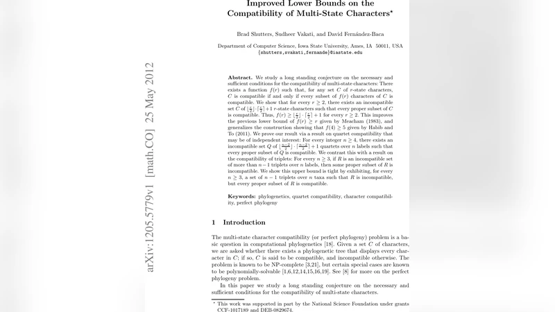Improved Lower Bounds on the Compatibility of Multi-State Characters