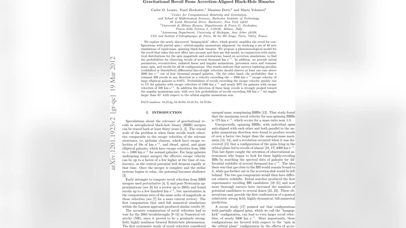 Gravitational Recoil From Accretion-Aligned Black-Hole Binaries
