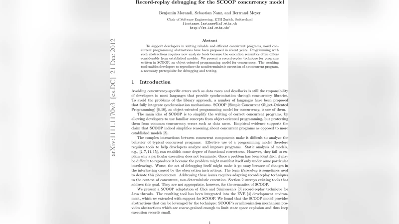 Record-replay debugging for the SCOOP concurrency model