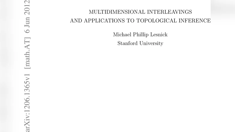 Multidimensional Interleavings and Applications to Topological Inference