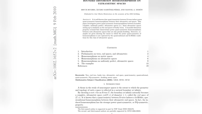 Bounded distortion homeomorphisms on ultrametric spaces