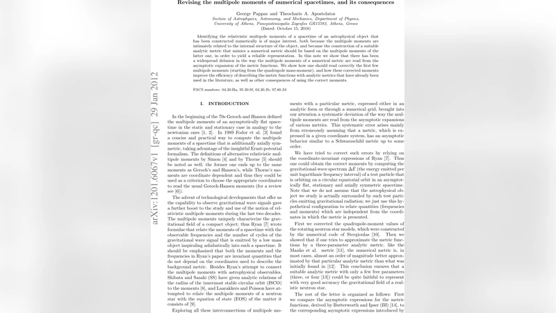 Revising the multipole moments of numerical spacetimes, and its   consequences