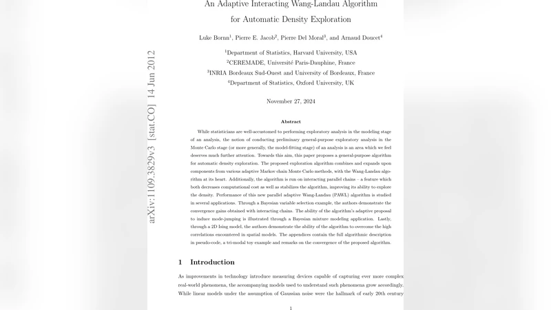 An Adaptive Interacting Wang-Landau Algorithm for Automatic Density   Exploration