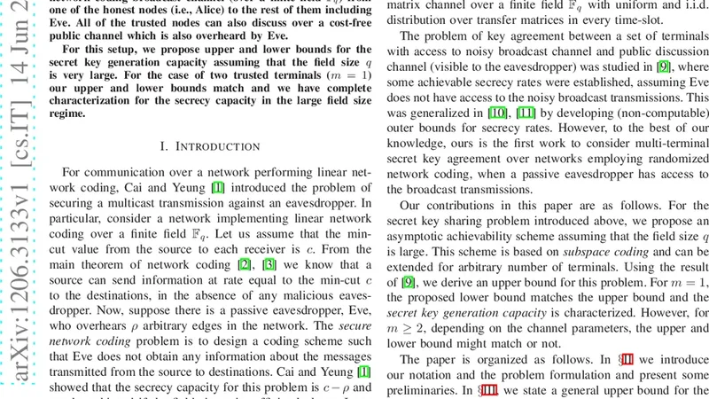 Multi-terminal Secrecy in a Linear Non-coherent Packetized Networks
