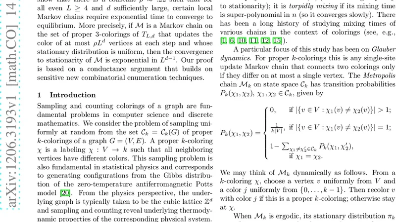 Torpid Mixing of Local Markov Chains on 3-Colorings of the Discrete   Torus
