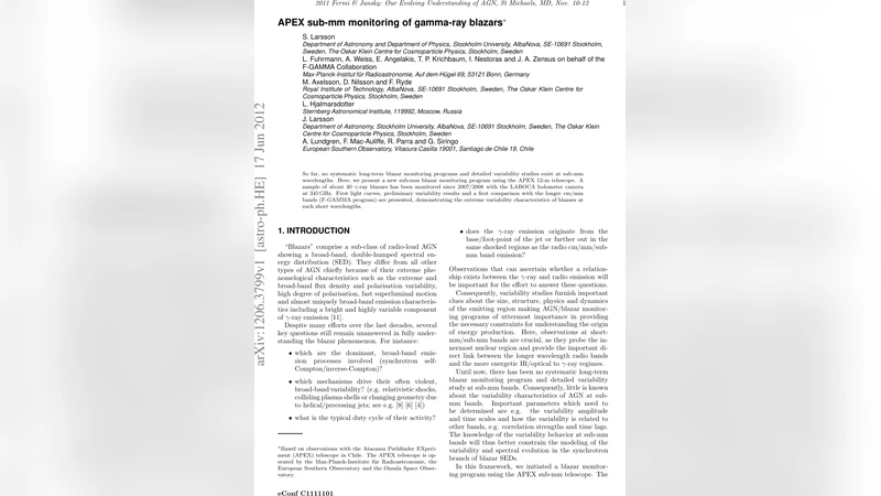 APEX sub-mm monitoring of gamma-ray blazars