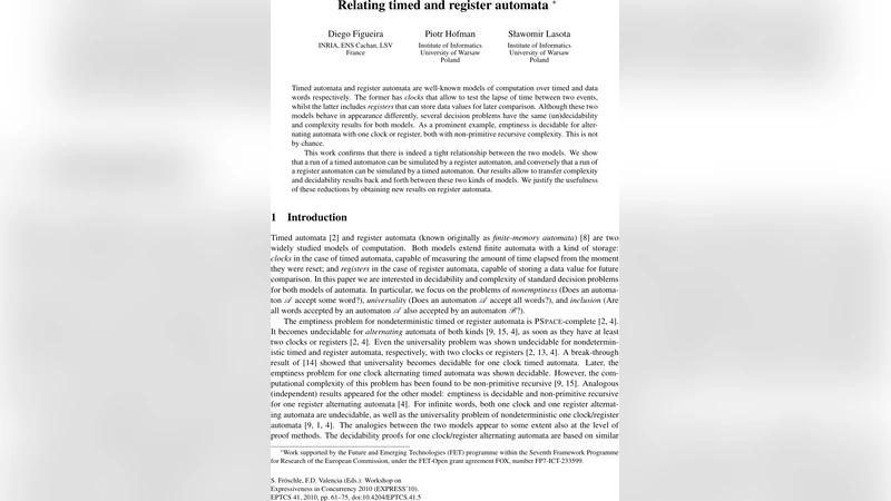 Relating timed and register automata