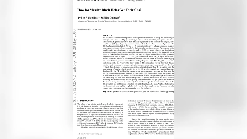 How Do Massive Black Holes Get Their Gas?