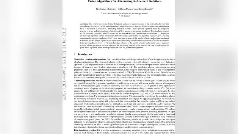 Faster Algorithms for Alternating Refinement Relations