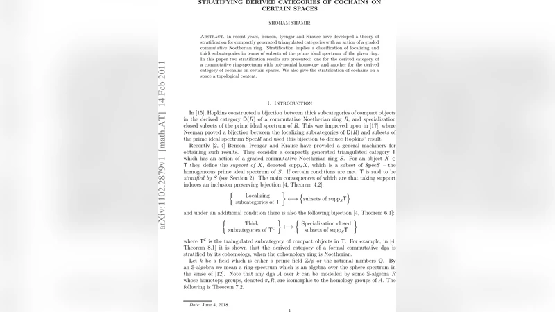 Stratifying derived categories of cochains on certain spaces