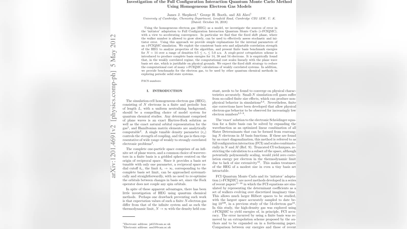 Investigation of the Full Configuration Interaction Quantum Monte Carlo   Method Using Homogeneous Electron Gas Models