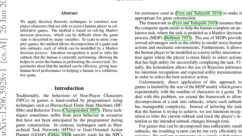 CAPIR: Collaborative Action Planning with Intention Recognition