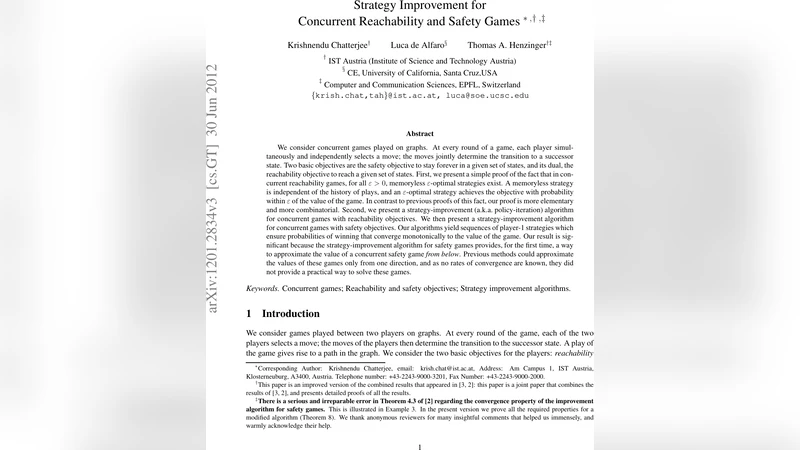 Strategy Improvement for Concurrent Reachability and Safety Games