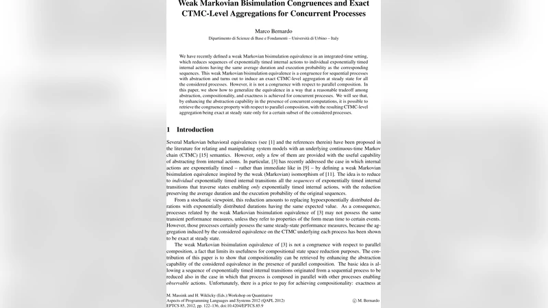 Weak Markovian Bisimulation Congruences and Exact CTMC-Level   Aggregations for Concurrent Processes