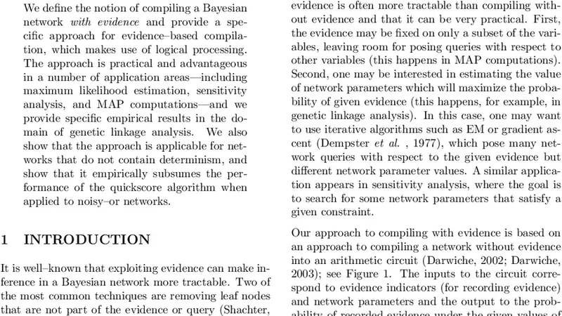 Exploiting Evidence in Probabilistic Inference