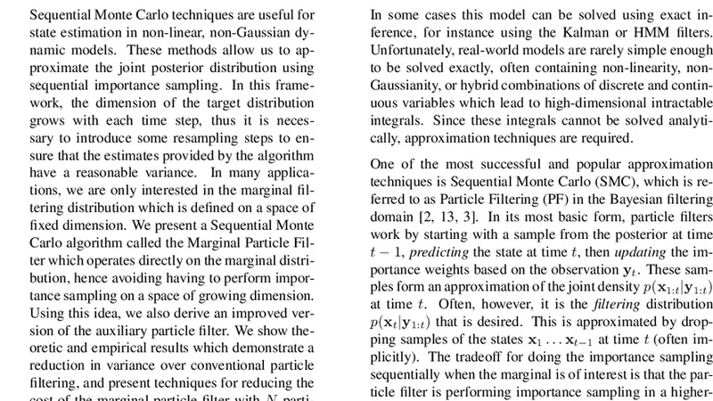Toward Practical N2 Monte Carlo: the Marginal Particle Filter