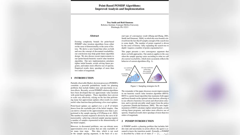 Point-Based POMDP Algorithms: Improved Analysis and Implementation