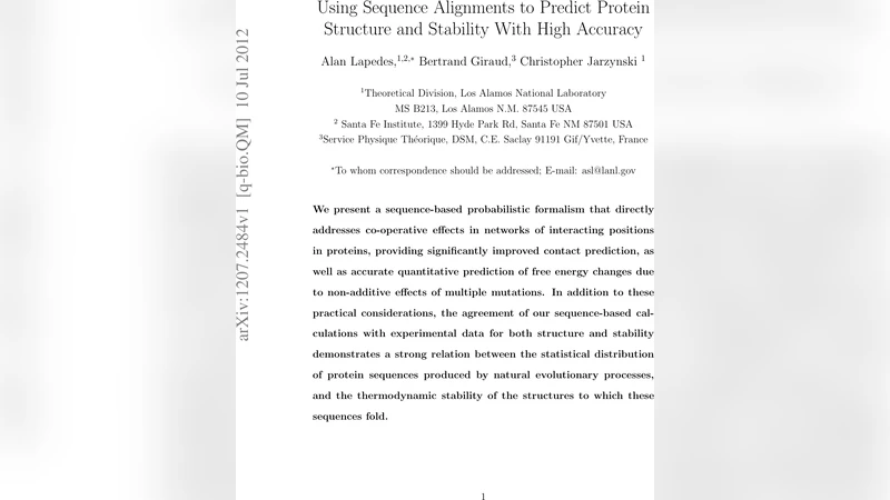 Using Sequence Alignments to Predict Protein Structure and Stability   With High Accuracy