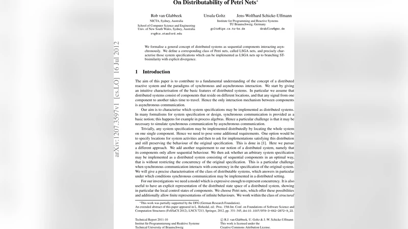 On Distributability of Petri Nets