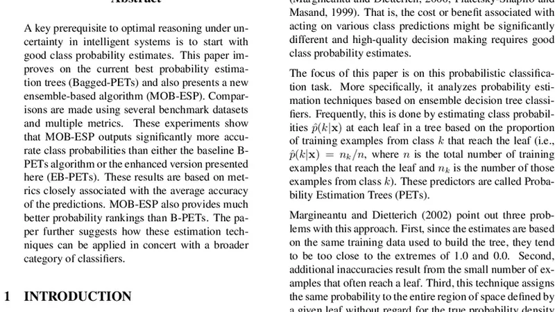 MOB-ESP and other Improvements in Probability Estimation