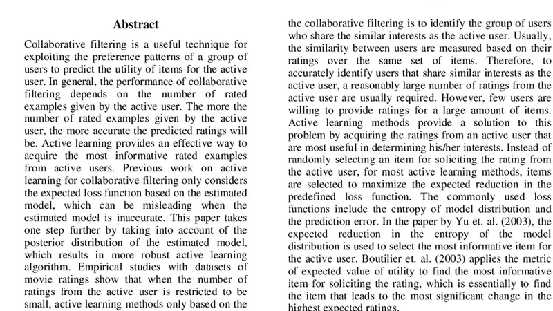 A Bayesian Approach toward Active Learning for Collaborative Filtering