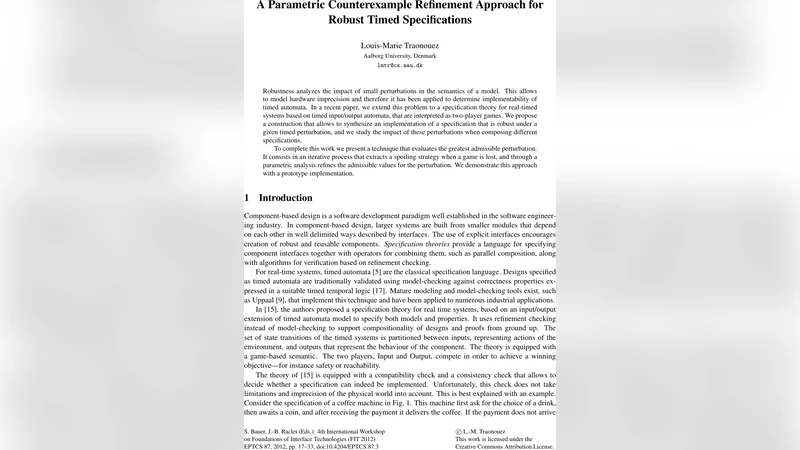 A Parametric Counterexample Refinement Approach for Robust Timed   Specifications