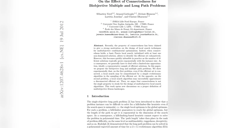 On the Effect of Connectedness for Biobjective Multiple and Long Path   Problems