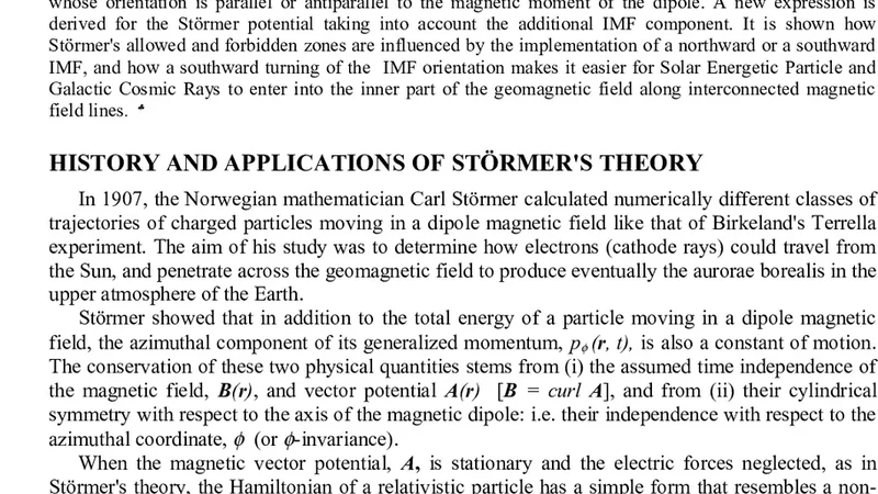 The effect of a southward interplanetary magnetic field on St"ormers   allowed regions
