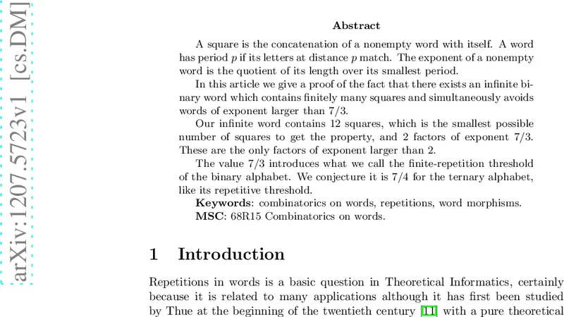 Fewest repetitions in infinite binary words
