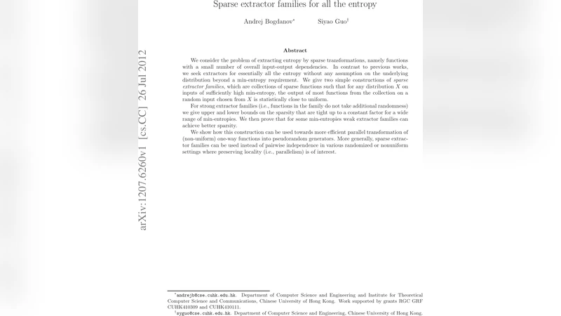 Sparse extractor families for all the entropy