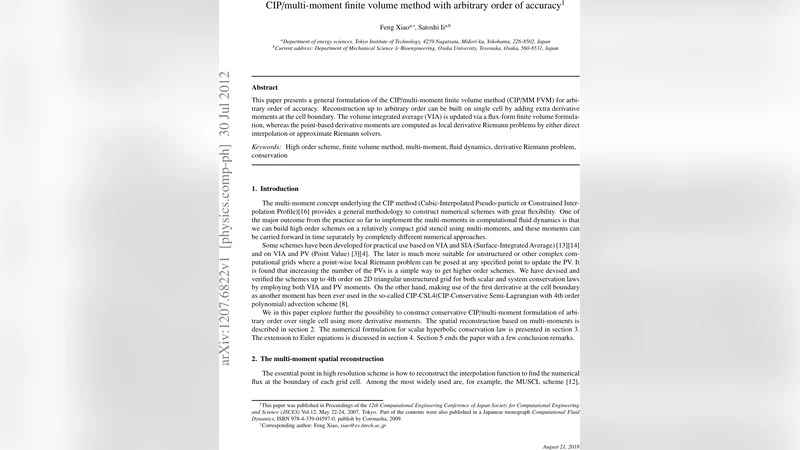 CIP/multi-moment finite volume method with arbitrary order of accuracy