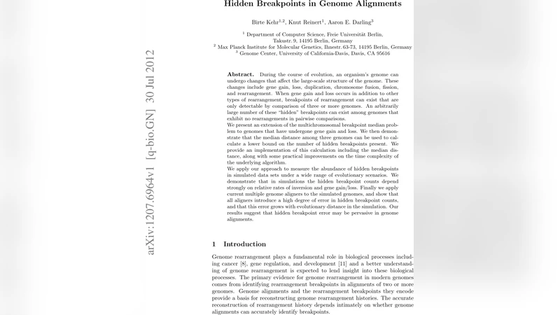 Hidden breakpoints in genome alignments