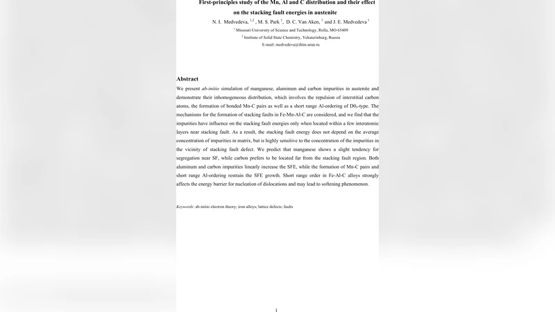 First-principles study of the Mn, Al and C distribution and their effect   on the stacking fault energies in austenite