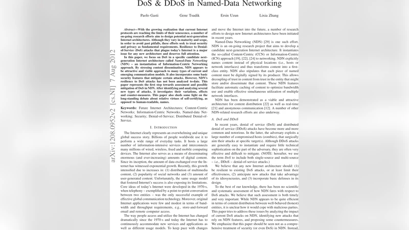 DoS and DDoS in Named-Data Networking