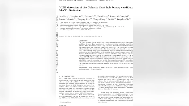 VLBI detection of the Galactic black hole binary candidate MAXI   J1836-194