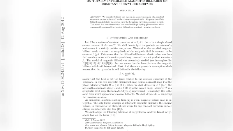 On Totally integrable magnetic billiards on constant curvature surface