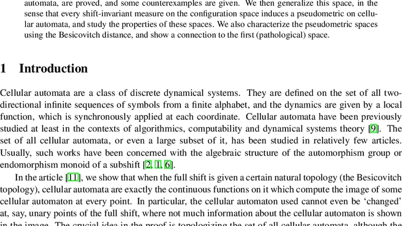 Topology Inspired Problems for Cellular Automata, and a Counterexample   in Topology