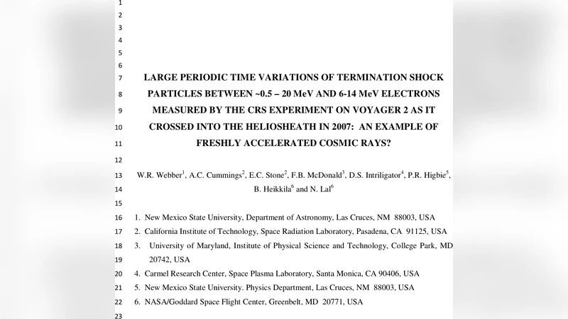 Large periodic time variations of termination shock particles between   ~0.5-20 mev and 6-14 mev electrons measured by the crs experiment on Voyager   2 as it crossed into the heliosheath in 2007: An example of freshly   accelerated cosmic rays?