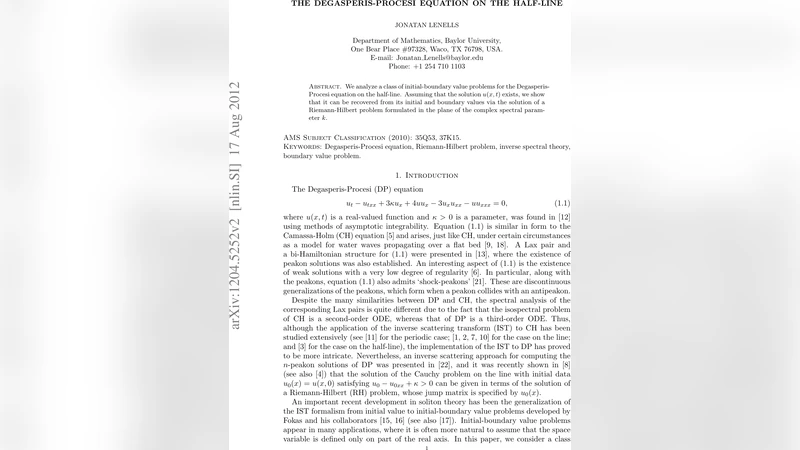 The Degasperis-Procesi equation on the half-line