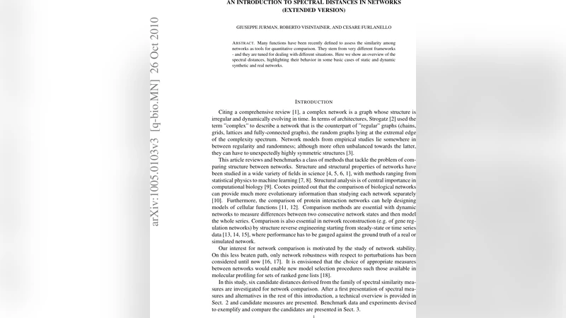 An introduction to spectral distances in networks (extended version)